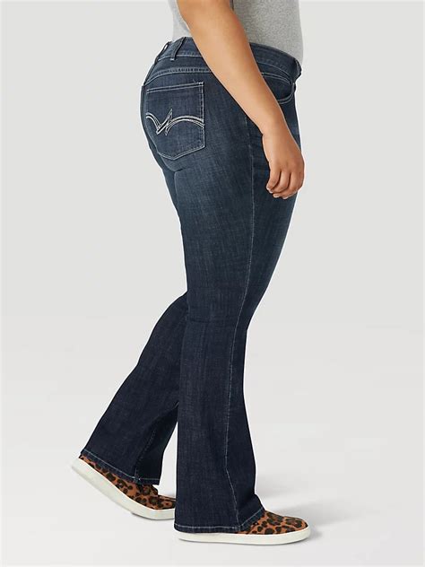 Women's Bootcut jeans in dark union wash denim 